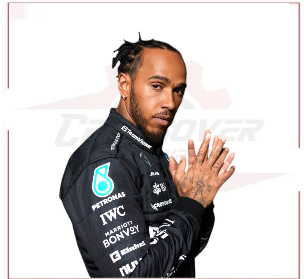 2023 Lewis Hamilton Mercedes AMG F1 Race Suit CROSSOVER RACEWEARS
