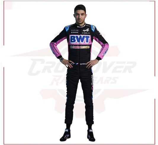 2024 BWT Esteban Ocon Alpine F1 Team Race Suit CROSSOVER RACEWEARS