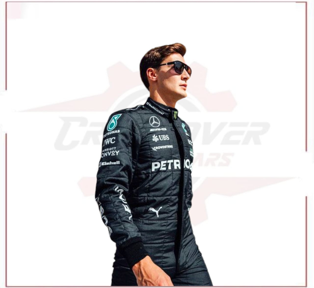 2023 George Russell Mercedes AMG F1 Race Suit CROSSOVER RACEWEARS