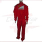 2014 Fernando Alonso Ferrari F1 Embroidered Racing Suit CROSSOVER RACEWEARS