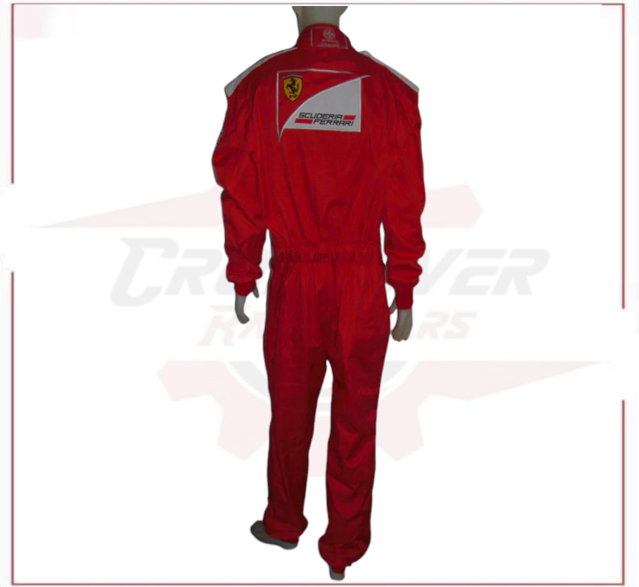 2014 Fernando Alonso Ferrari F1 Embroidered Racing Suit CROSSOVER RACEWEARS