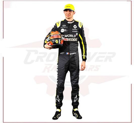 2020 Esteban Ocon Renault F1 Race Suit CROSSOVER RACEWEARS