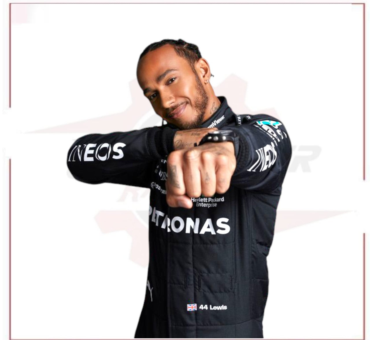 2023 Lewis Hamilton Mercedes AMG F1 Race Suit CROSSOVER RACEWEARS