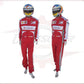 2013 Fernando Alonso Ferrari F1 Embroidered Racing Suit CROSSOVER RACEWEARS
