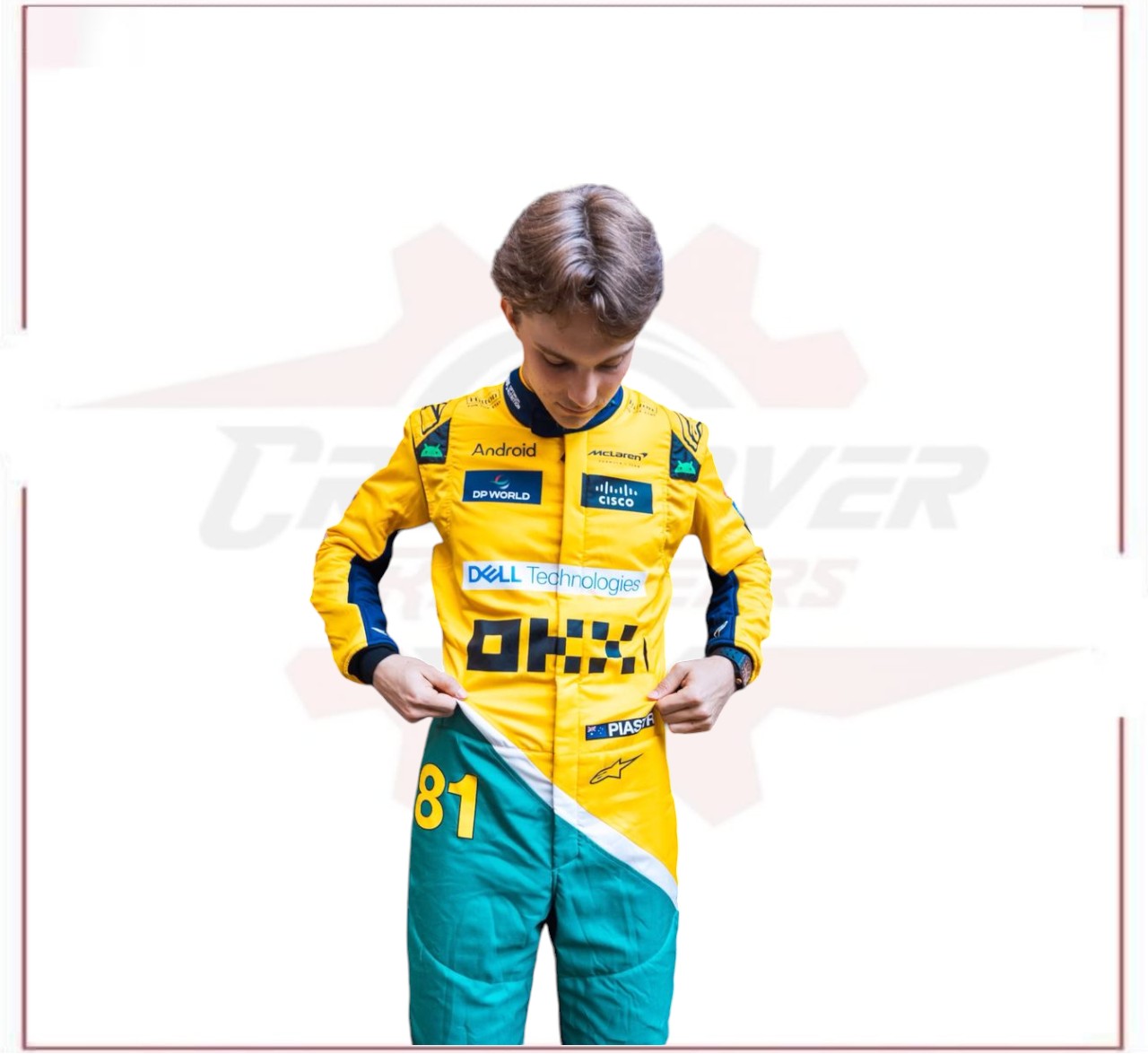 2024 New McLaren Oscar Piastri F1 Team Race Suit CROSSOVER RACEWEARS