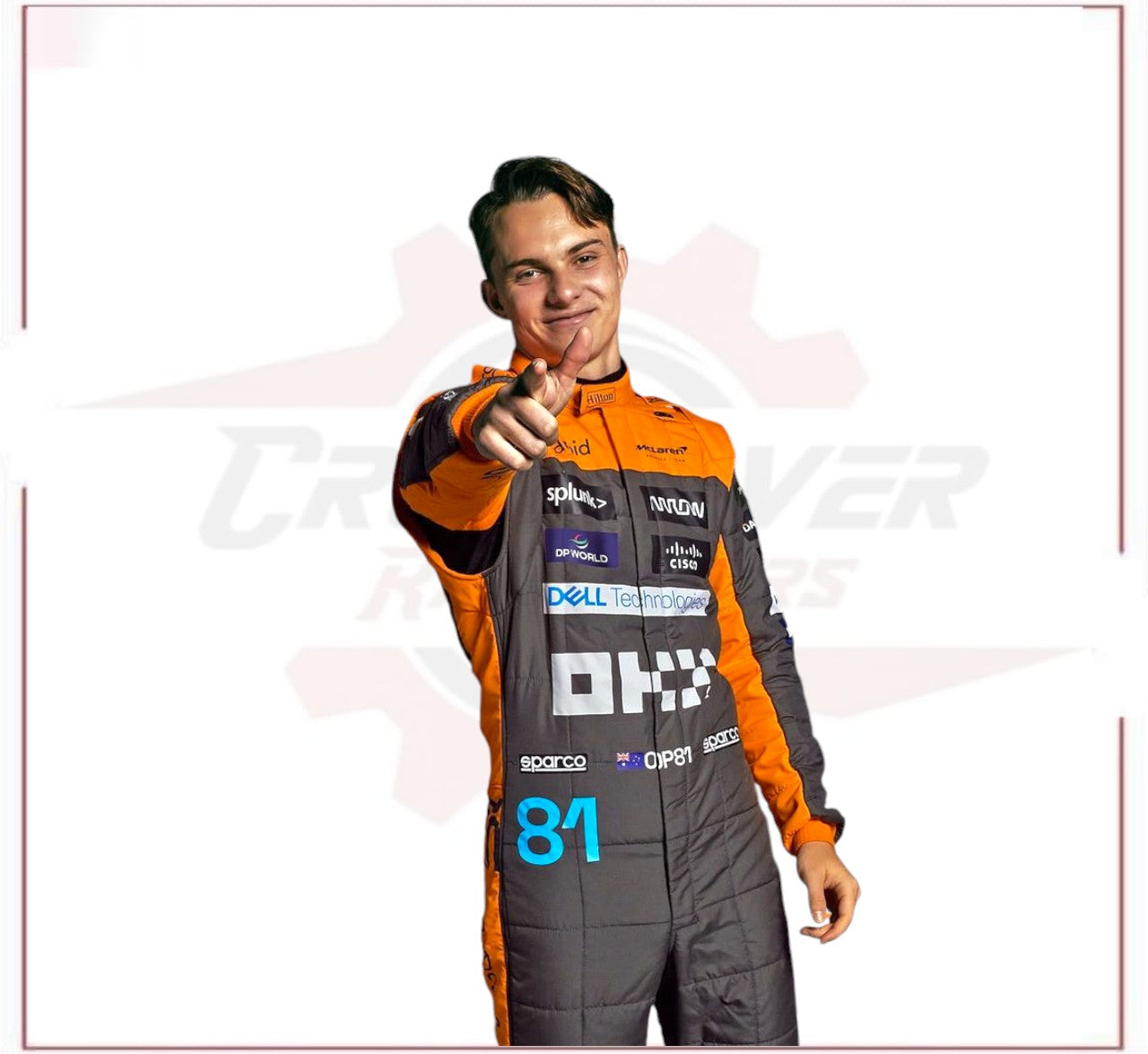 2023 Oscar Piastri McLaren Formula 1 Race Suit CROSSOVER RACEWEARS