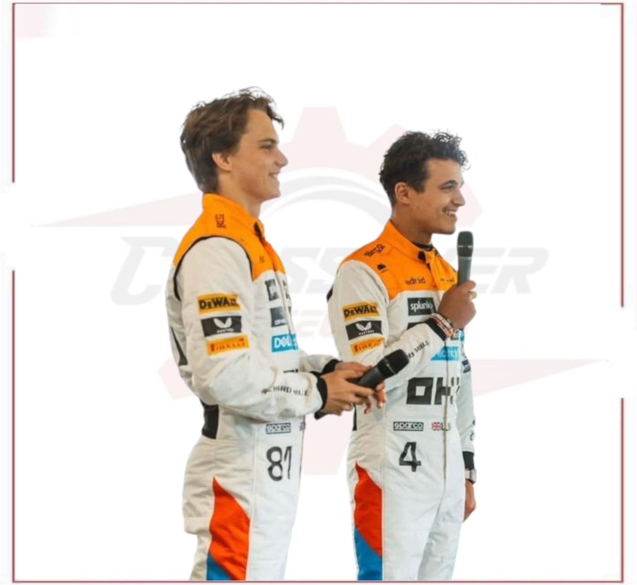 NEW MCLAREN SILVERSTONE OSCAR PIASTRI 2023 F1 TEAM RACE SUIT CROSSOVER RACEWEARS