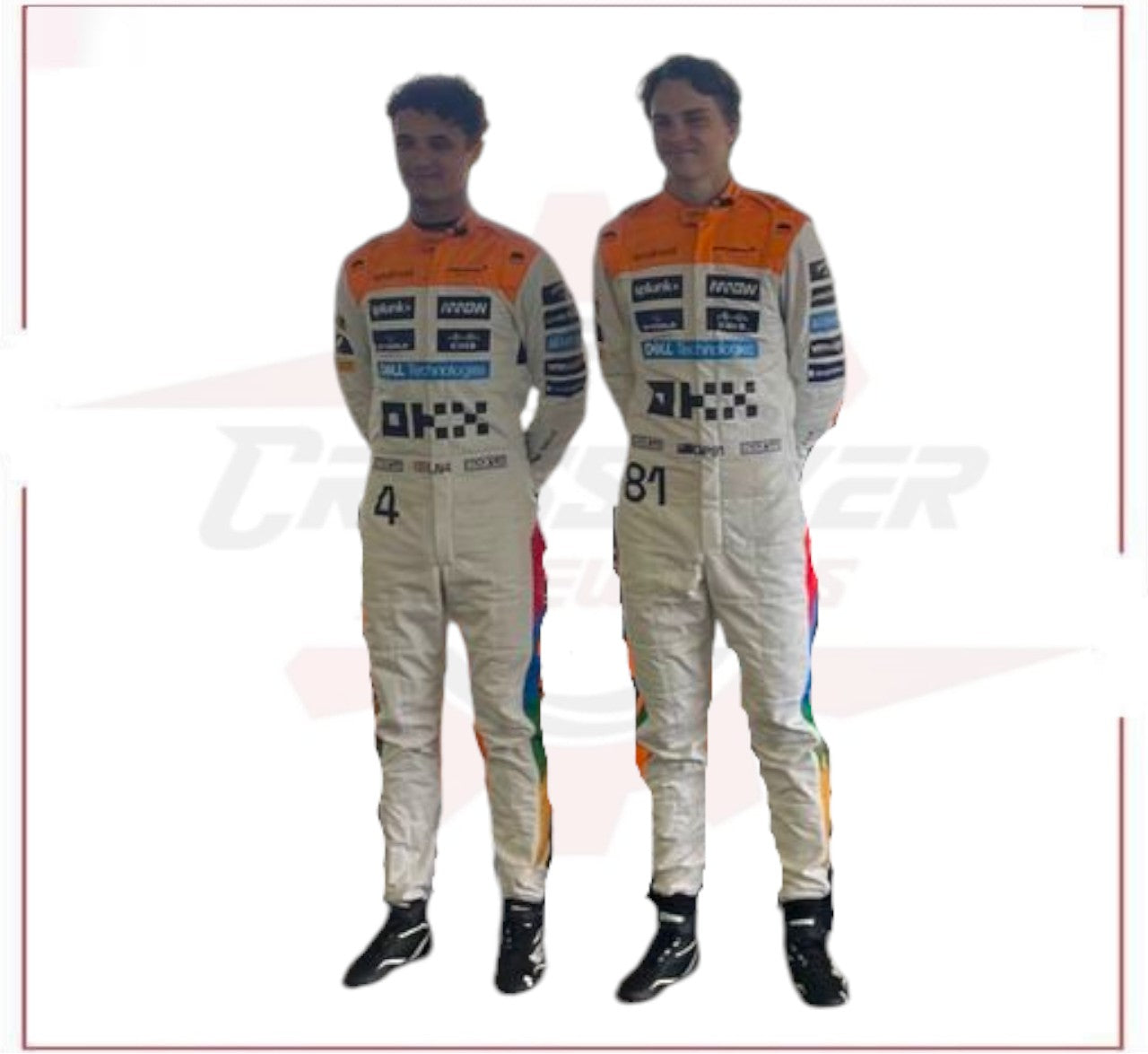 NEW MCLAREN SILVERSTONE OSCAR PIASTRI 2023 F1 TEAM RACE SUIT CROSSOVER RACEWEARS