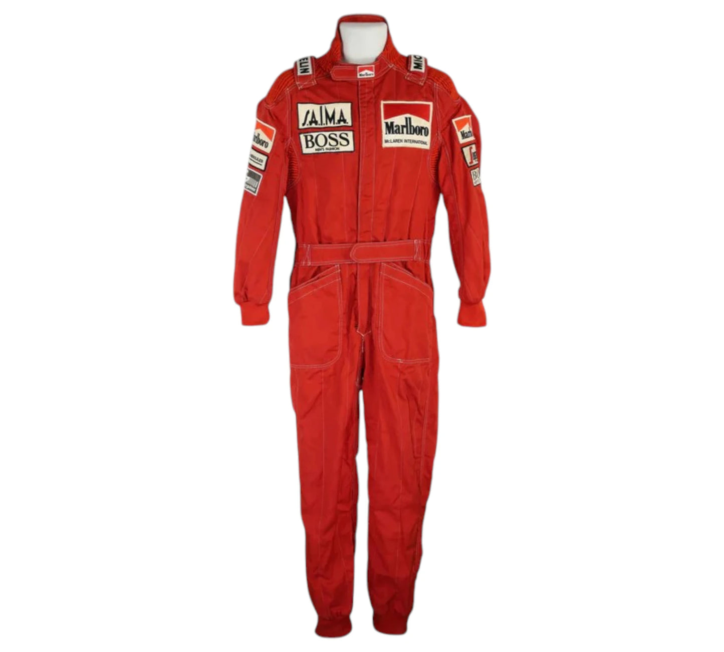 1984 Niki Lauda World Championship Winning Season Used Marlboro McLaren F1 Suit
