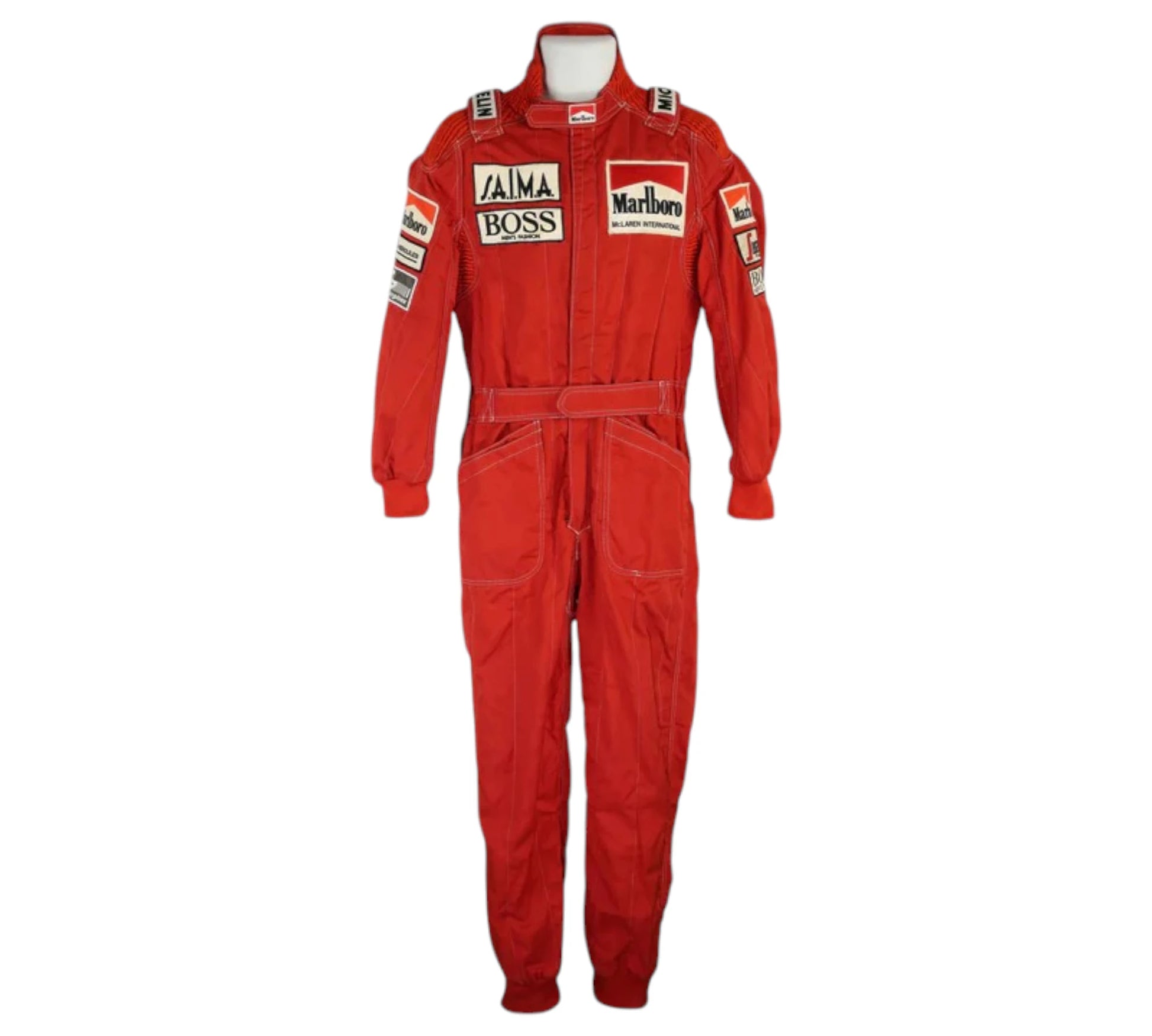 1984 Niki Lauda World Championship Winning Season Used Marlboro McLaren F1 Suit
