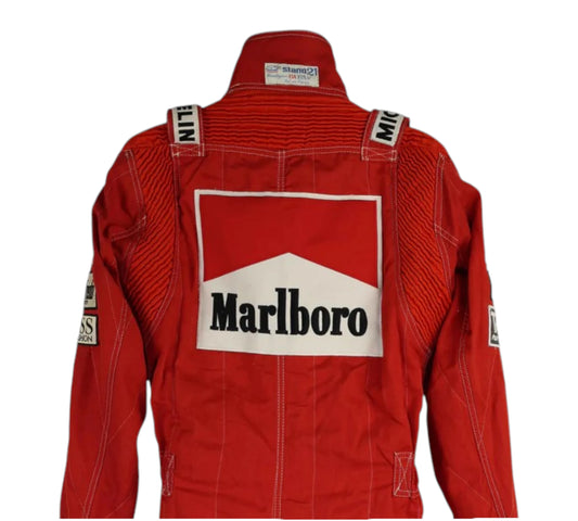 1984 Niki Lauda World Championship Winning Season Used Marlboro McLaren F1 Suit

