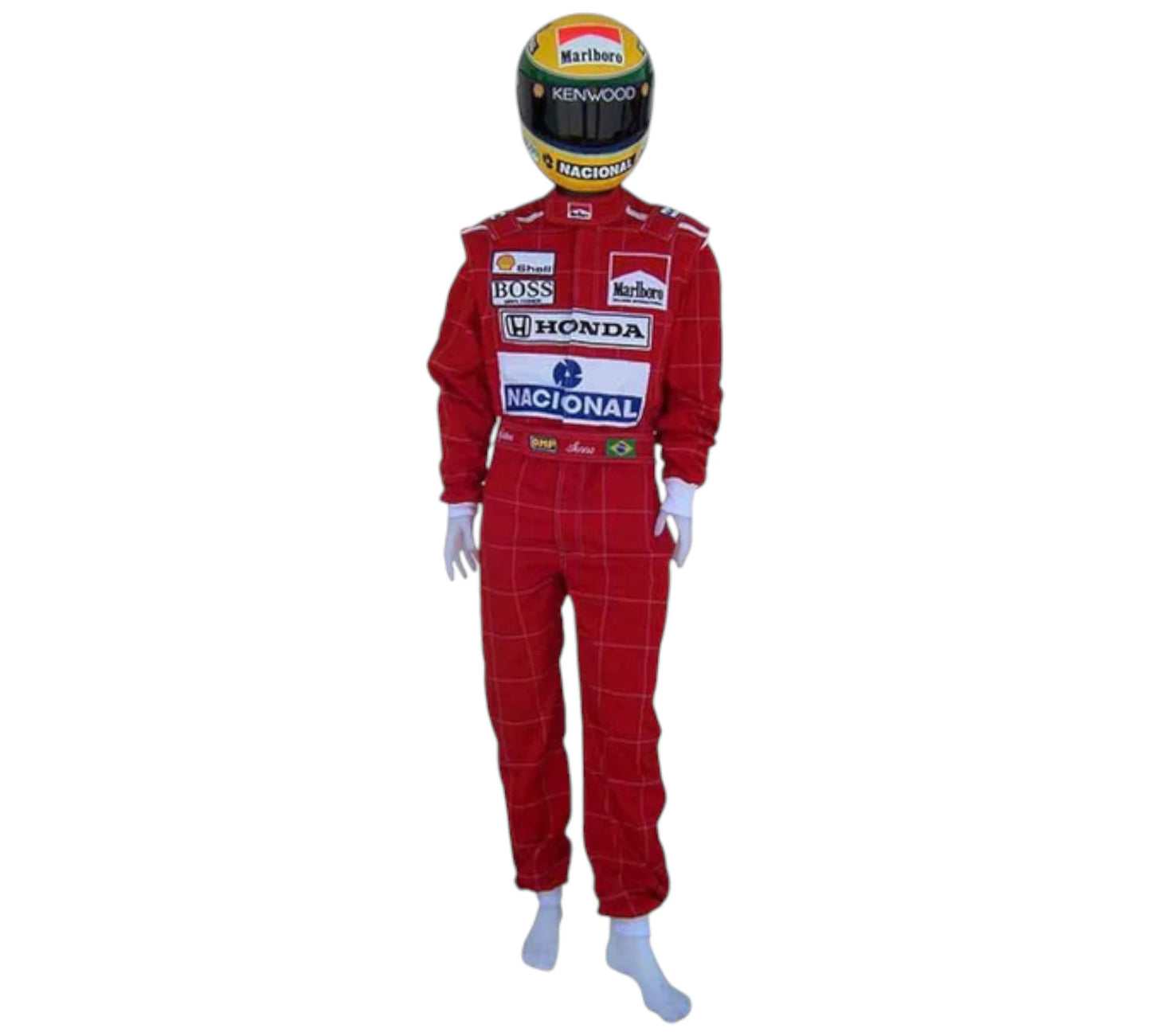 Ayrton Senna 1991 racing suit Embroidery Mclaren F1 Replica Embroidery Race Suit