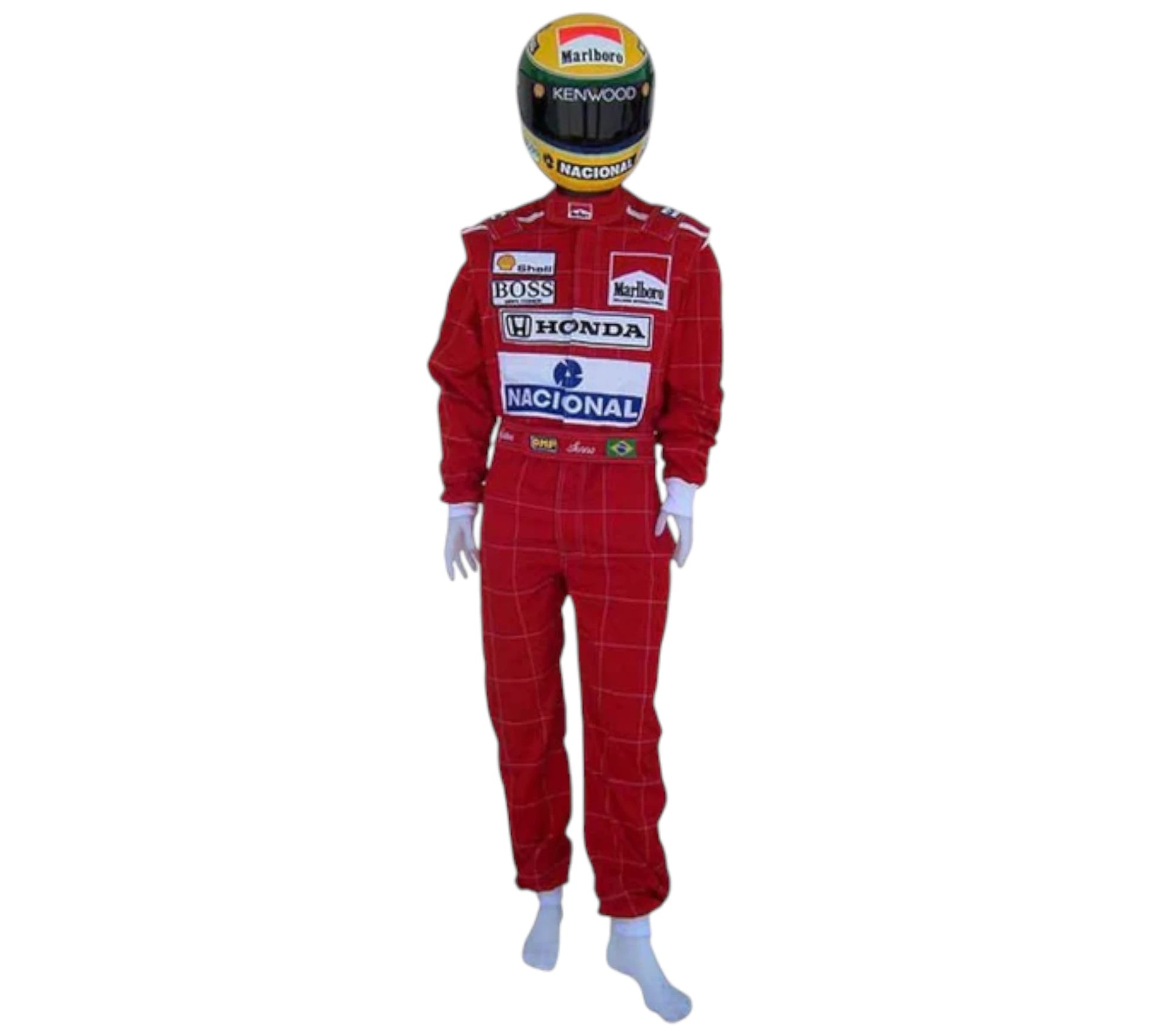 Ayrton Senna 1991 racing suit Embroidery Mclaren F1 Replica Embroidery Race Suit