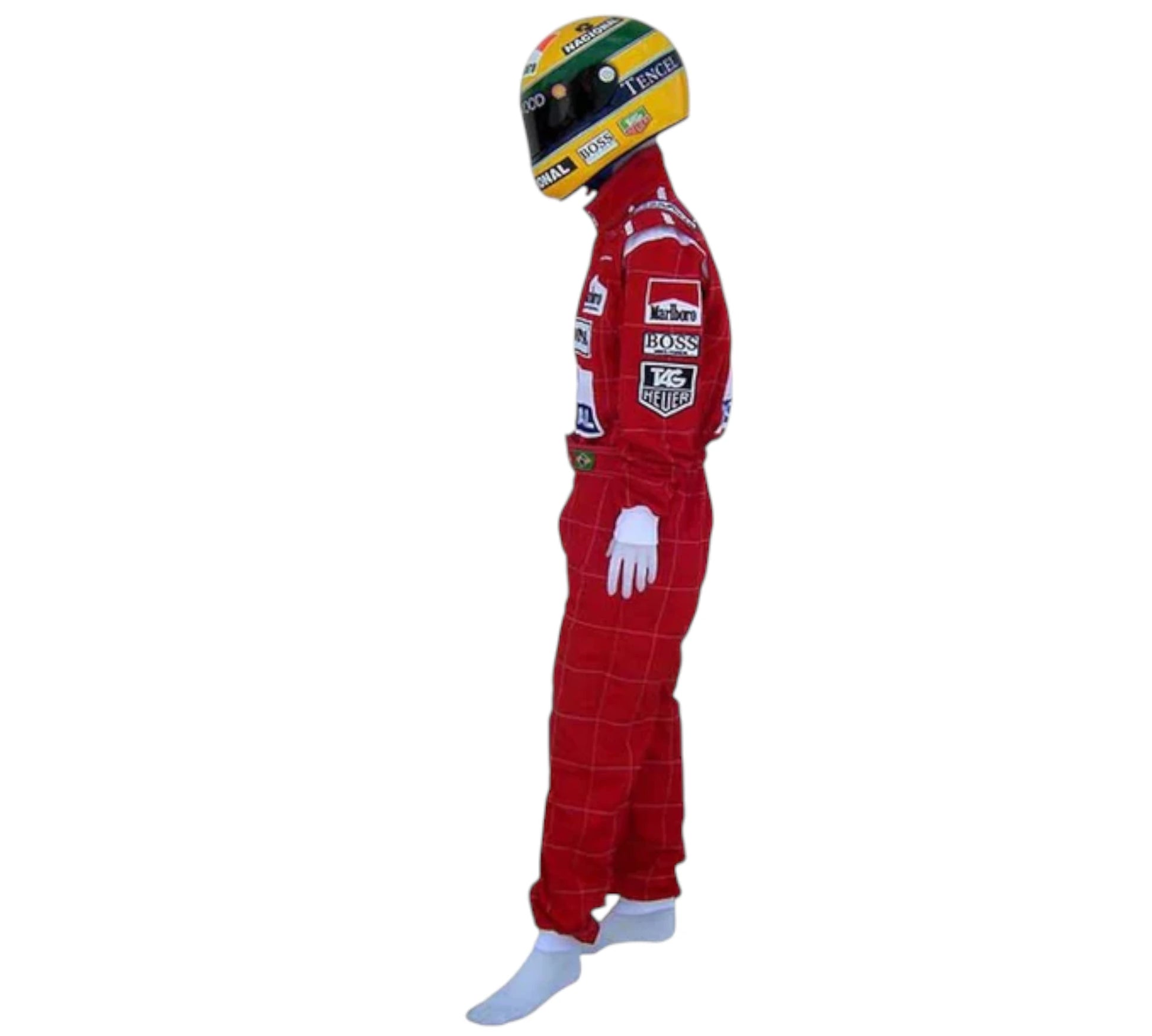Ayrton Senna 1991 racing suit Embroidery Mclaren F1 Replica Embroidery Race Suit