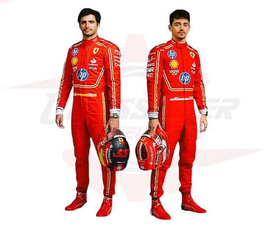 Monaco GP Scuderia Ferrari Hp Charles Leclerc Race Suit 2024 - CROSSOVER RACEWEARS 