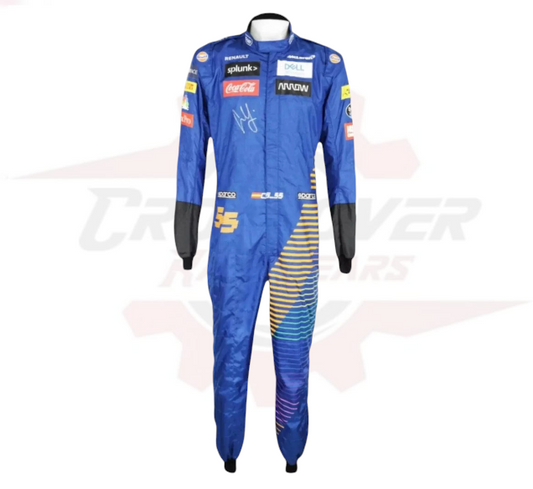 2020 Carlos Sainz McLaren Formula 1 Racing Suit - CROSSOVER RACEWEARS 