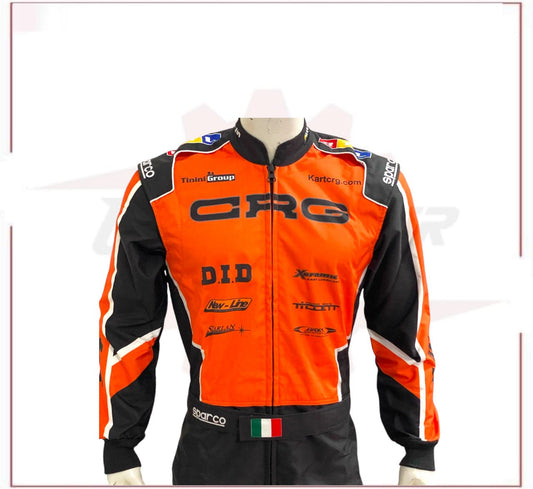 New 2022 CRG Go Kart Overall Sublimation Printed Racing Suit CROSSOVER RACEWEARS