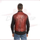 New Men's Vest in Genuine Bordeaux Leather CROSSOVER RACEWEARS