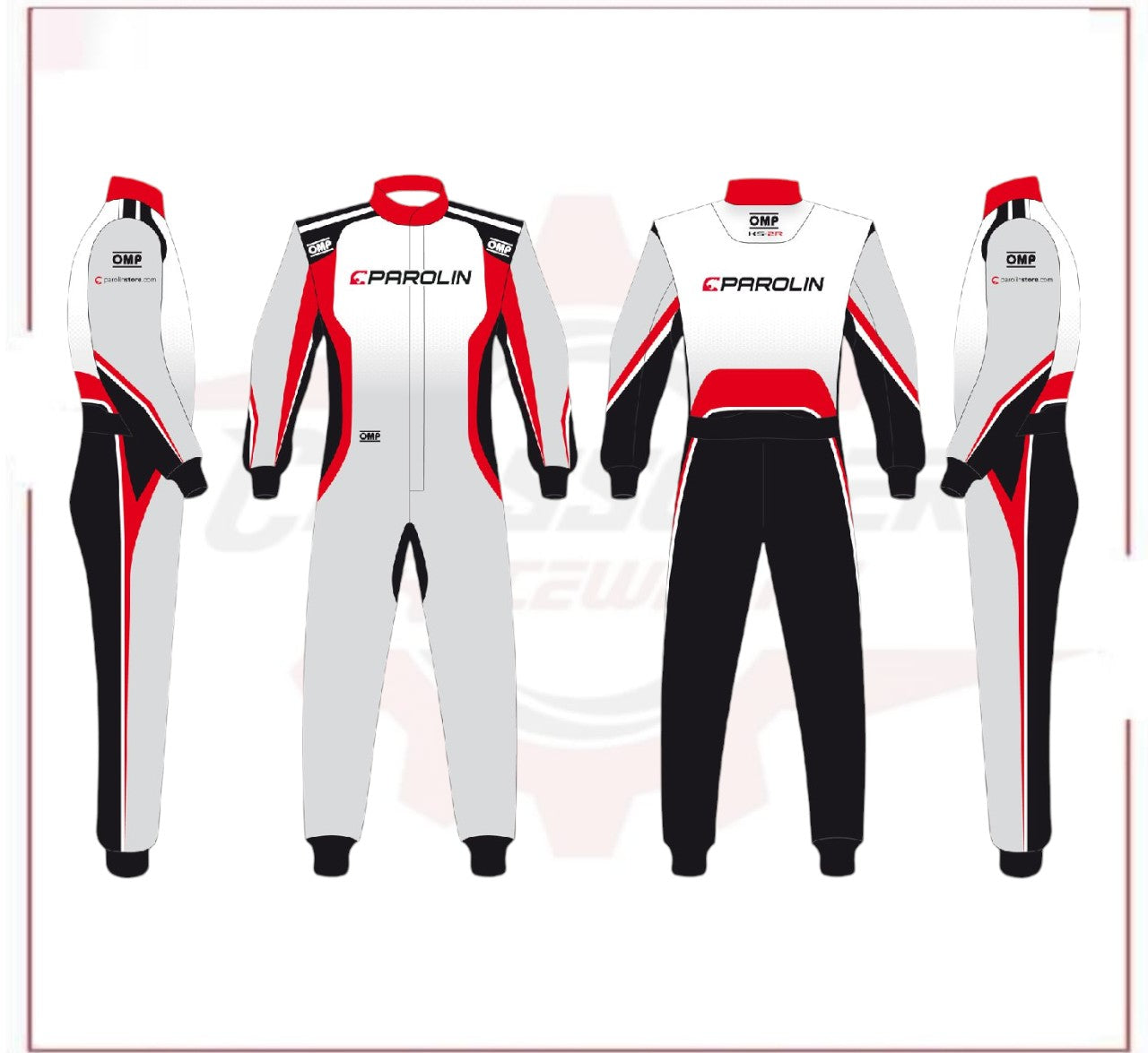 NEW PAROLIN MOTORSPORT OMP DRIVER KARING SUIT CROSSOVER RACEWEARS