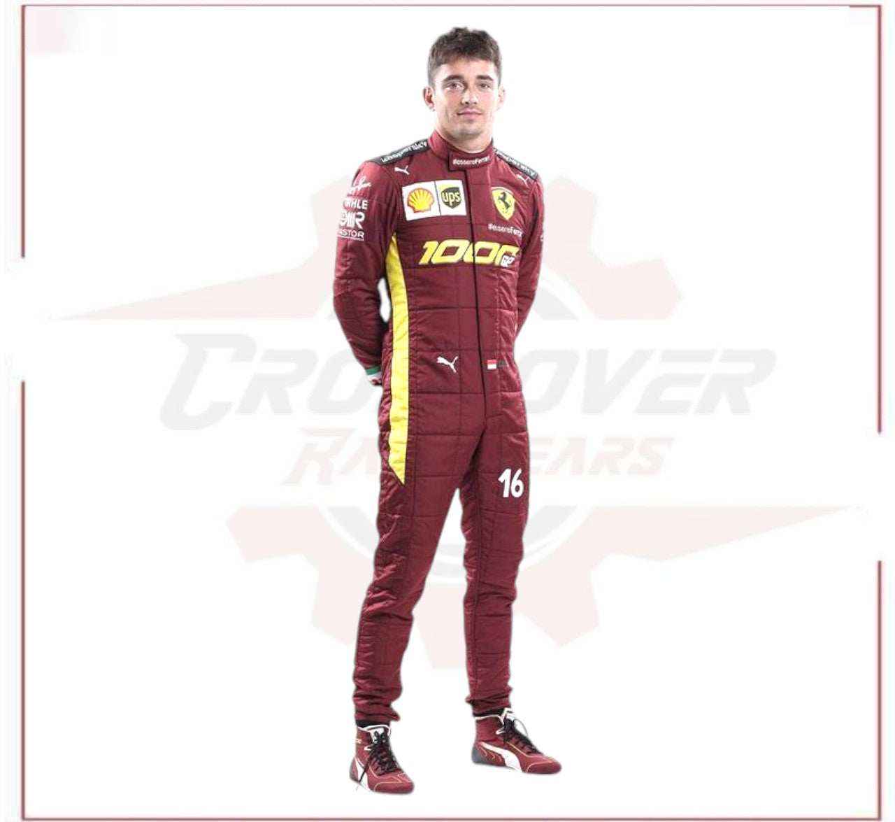 2020 Charles Leclerc Ferrari 1000 GP F1 Racing Suit - CROSSOVER RACEWEARS 
