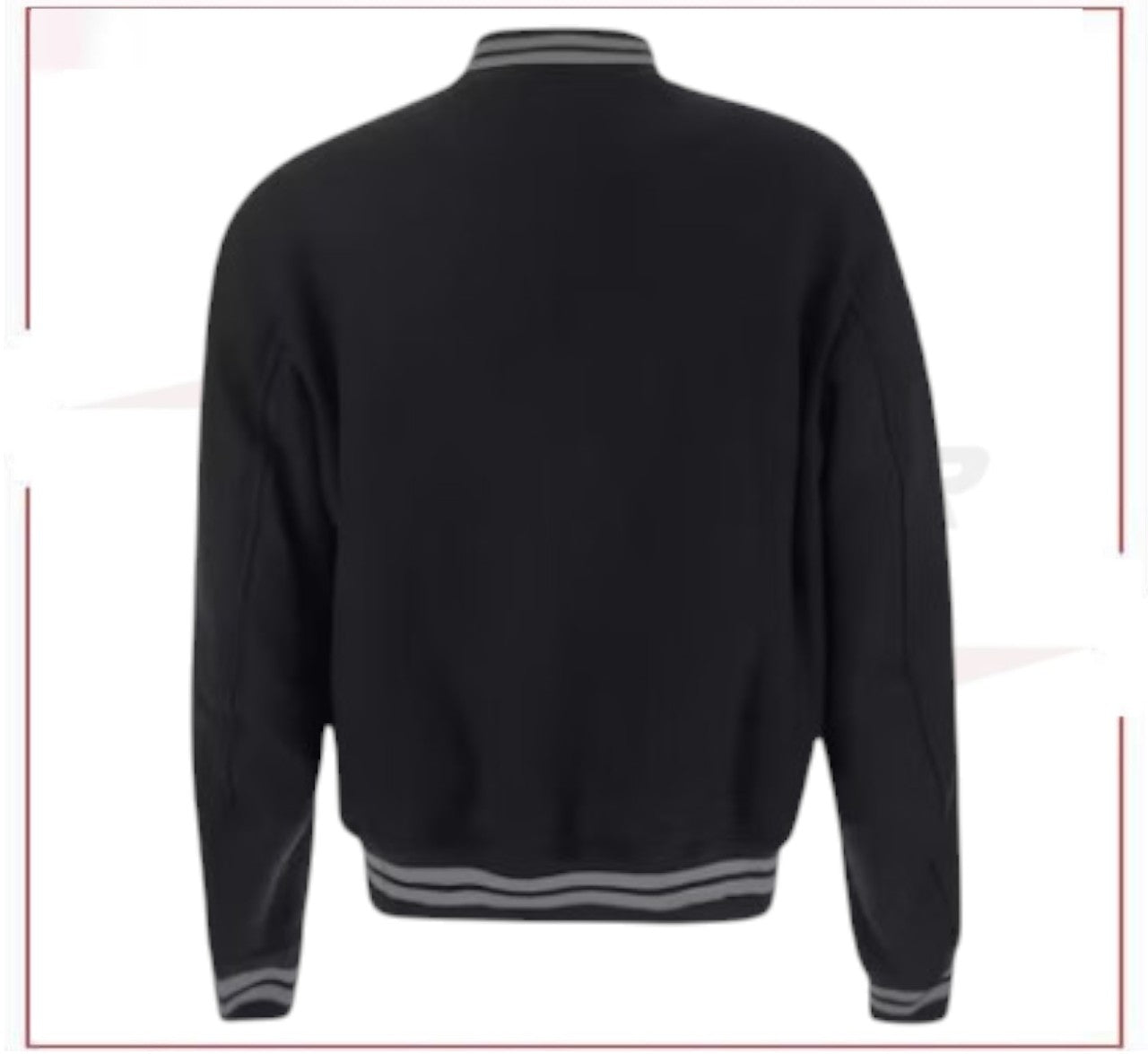 OFF-WHITE  Logo-Embroidered Wool Varsity Jacket