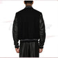 Off-White crystal-embellished varsity jacket
