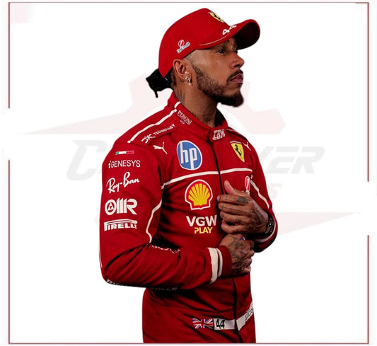 Lewis Hamilton Unveil 2025 Scuderia Ferrari HP Race Suit