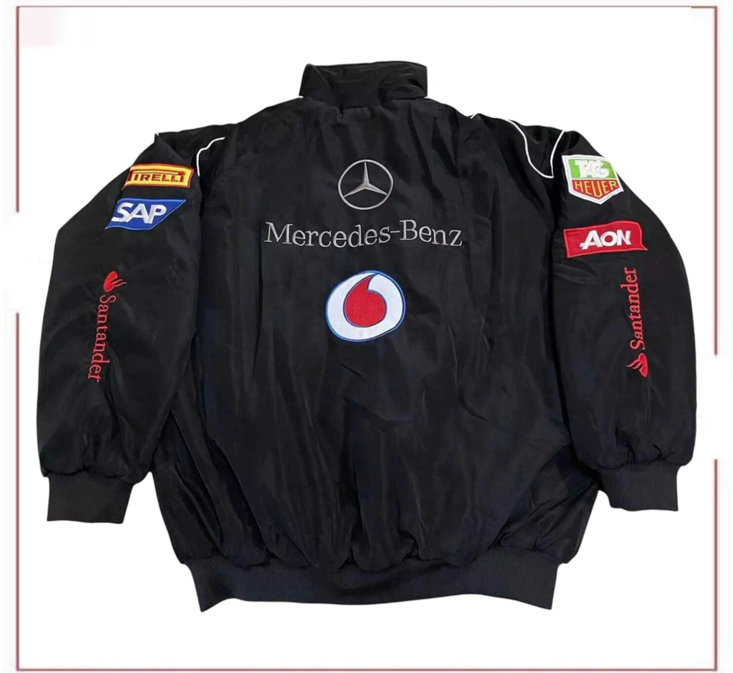 Vintage Mercedes-Benz F1 Sublimation Retro Racing Jacket