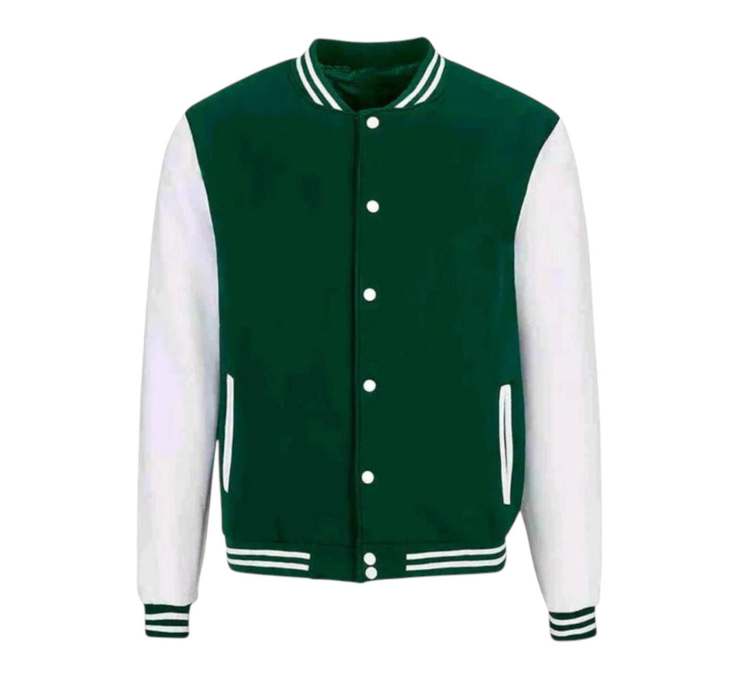 DARK GREEN VARSITY JACKETS