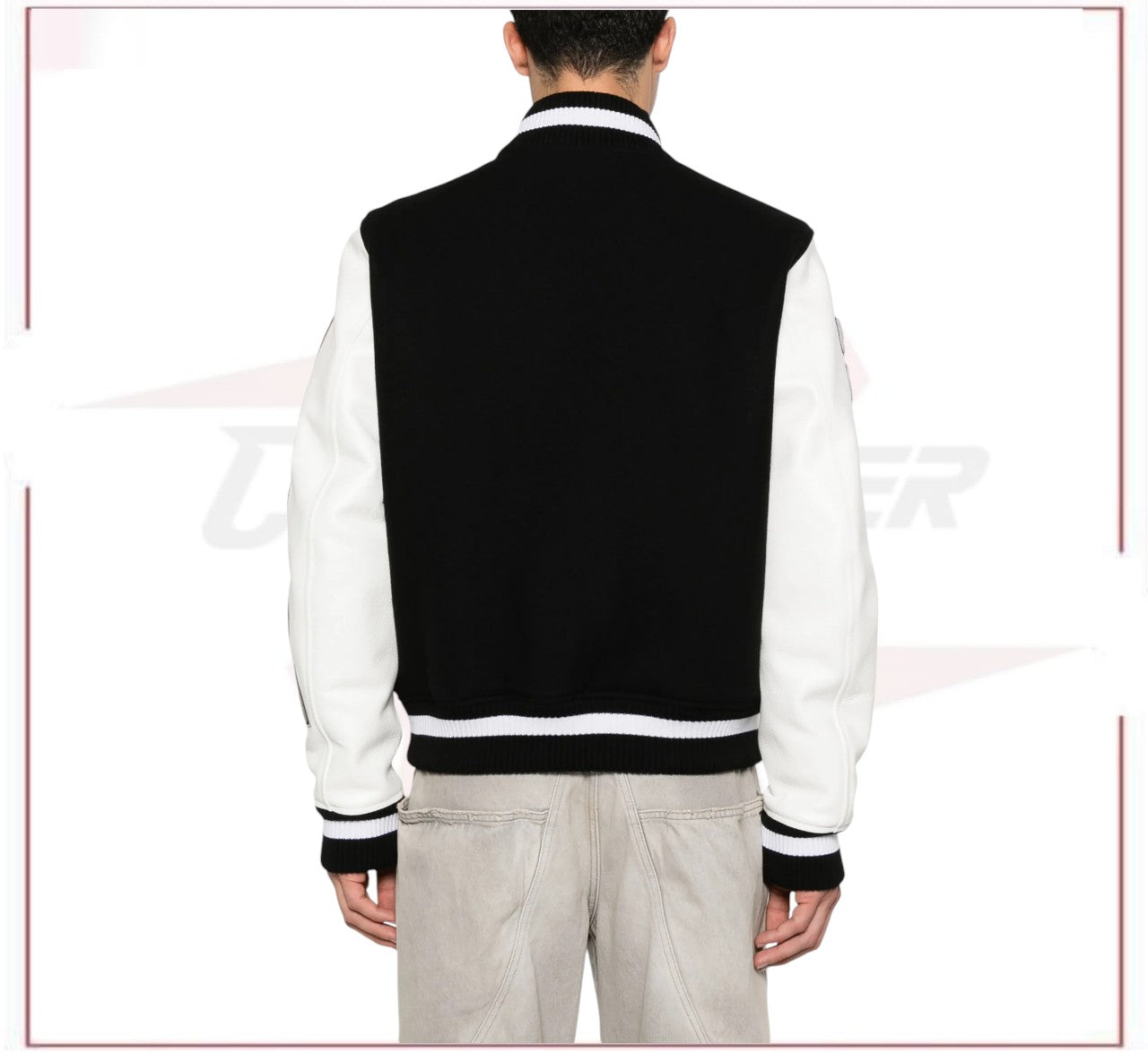 New Season  Off-White Lea varsity jacket