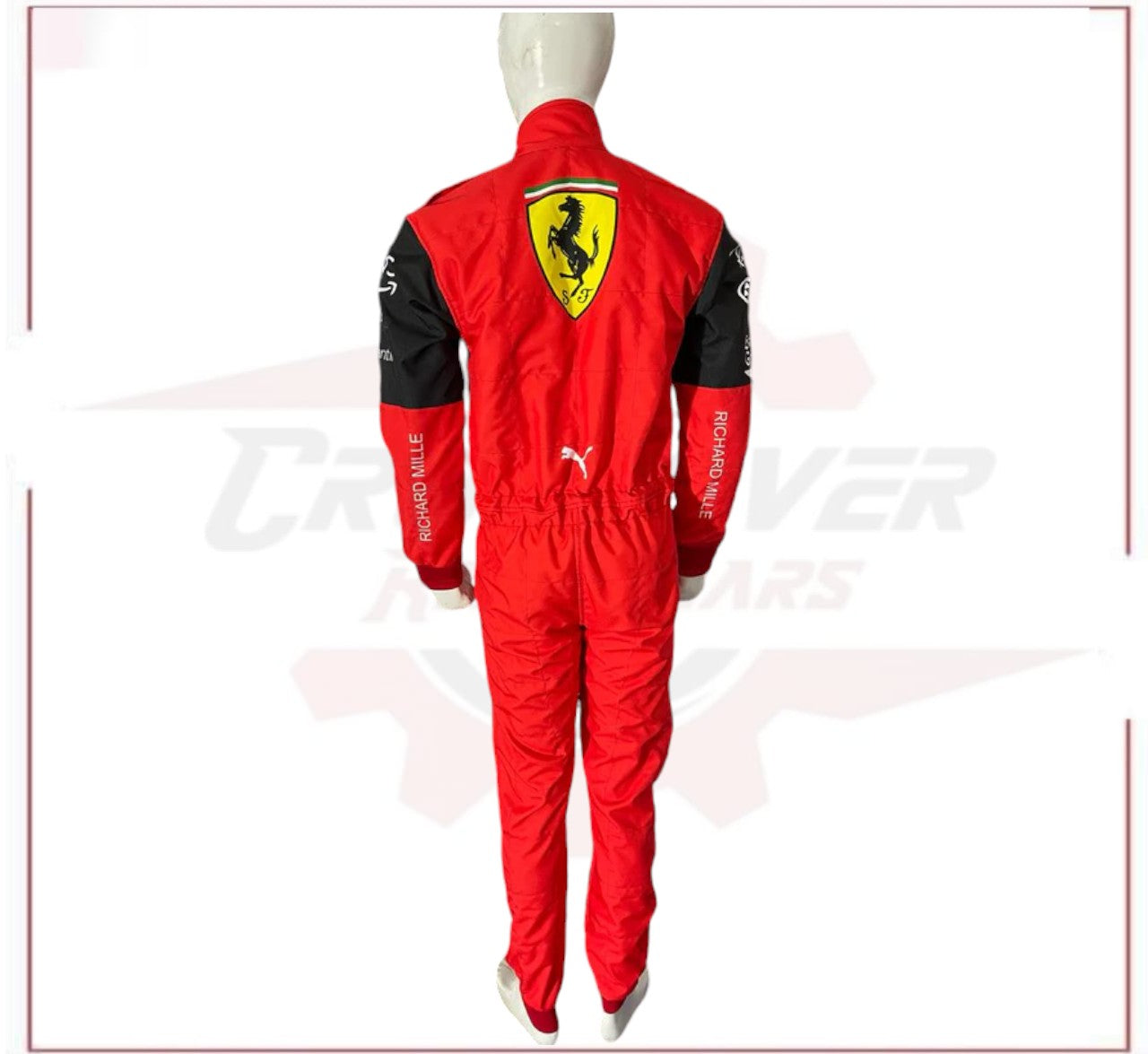 New Charles Leclerc 2022 F1 Ferrari Team Race Suit CROSSOVER RACEWEARS