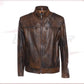 Attila - Biker Mens Genuine Brown Leather CROSSOVER RACEWEARS
