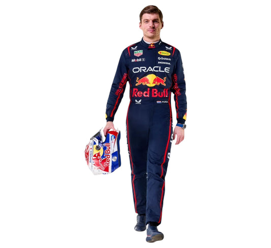 New 2025 F1 Red Bull Racing Suit Max Verstappen Oracle