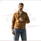U03 - Men's Bomber Jacket in Genuine Honey Suede Leather CROSSOVER RACEWEARS