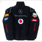 Vintage Edition Black Mercedes F1 Racing Jacket