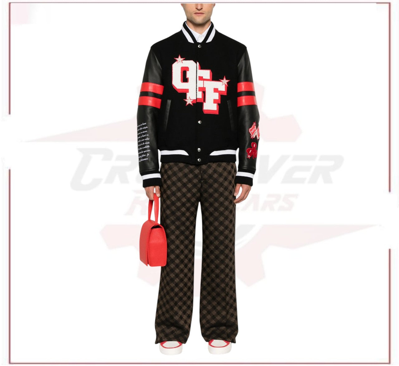 Off-White Dices Lea varsity jacket