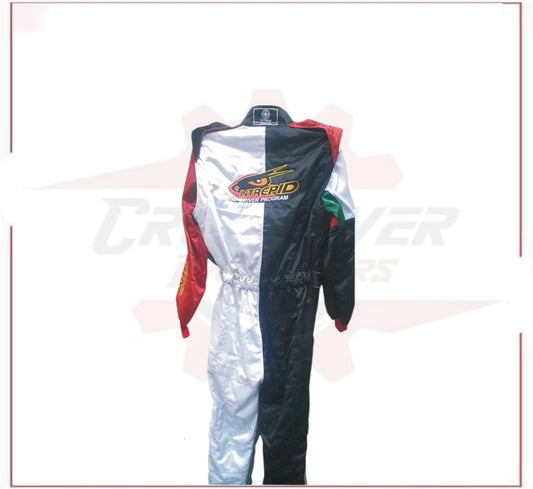 INTREPID Go Kart Race Suit Sublimation Printing CROSSOVER RACEWEARS