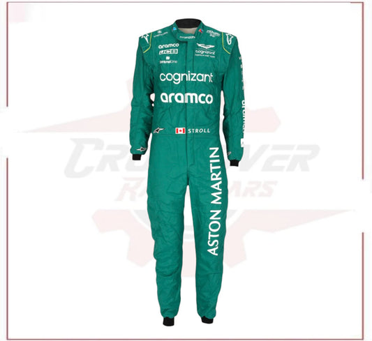 2023 Lance Stroll Aston Martin F1 Race Suit CROSSOVER RACEWEARS