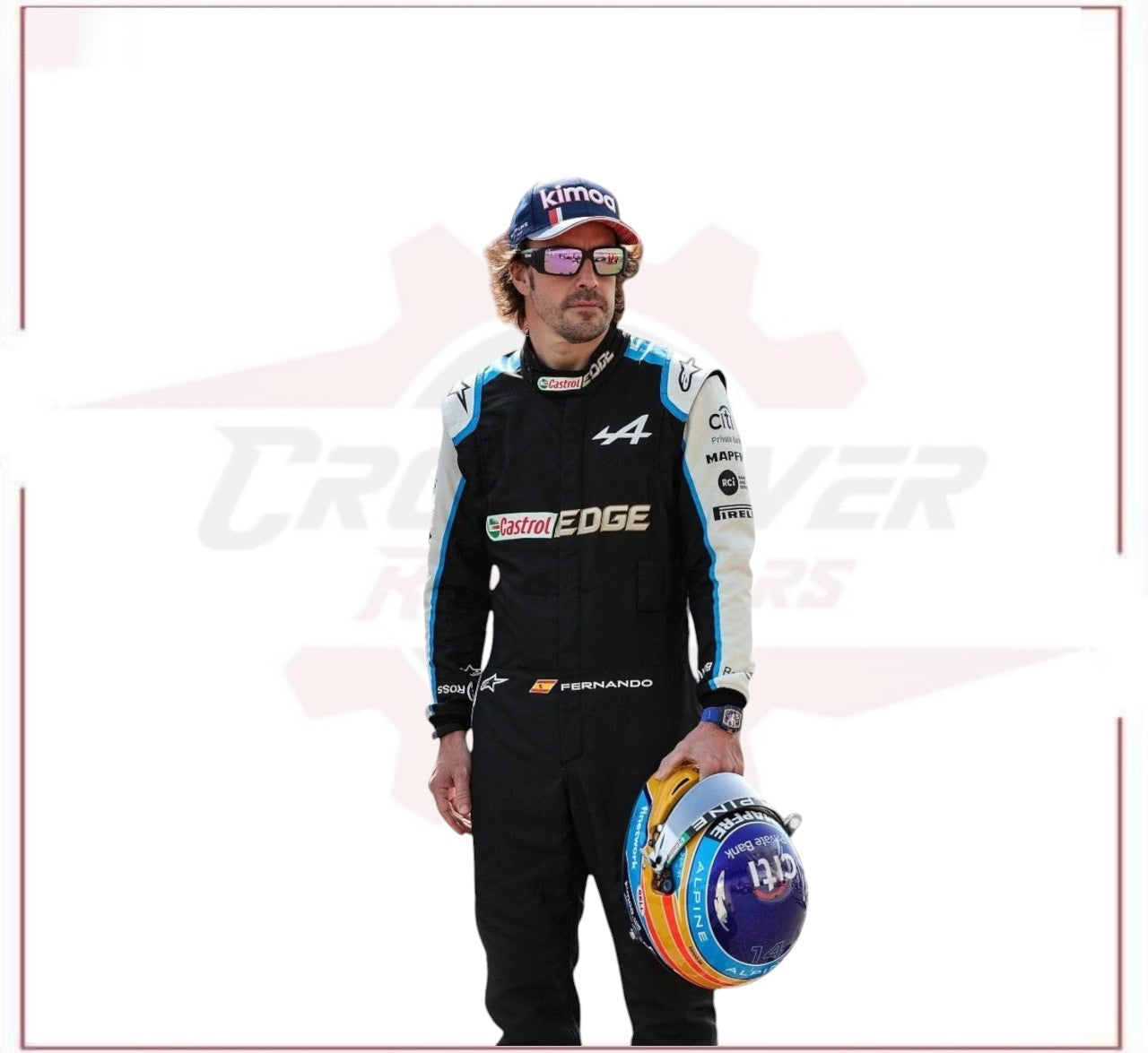 2021 FERNANDO ALONSO ALPHINE F1 RACE SUIT CROSSOVER RACEWEARS