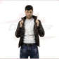 Men's Bomber Made of Genuine Dark Brown Leather CROSSOVER RACEWEARS