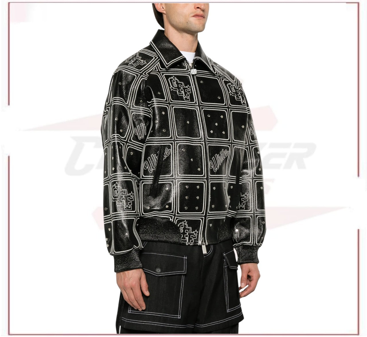Off-White Dices Lea varsity jacket