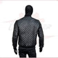 Mens Quilted Bomber Leather Jacket CROSSOVER RACEWEARS