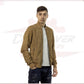 David - Men's Bomber Jacket in Genuine Honey Suede Leather CROSSOVER RACEWEARS