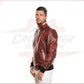 Bomber KiWey - Men’s Bomber Bordeaux genuine leather CROSSOVER RACEWEARS