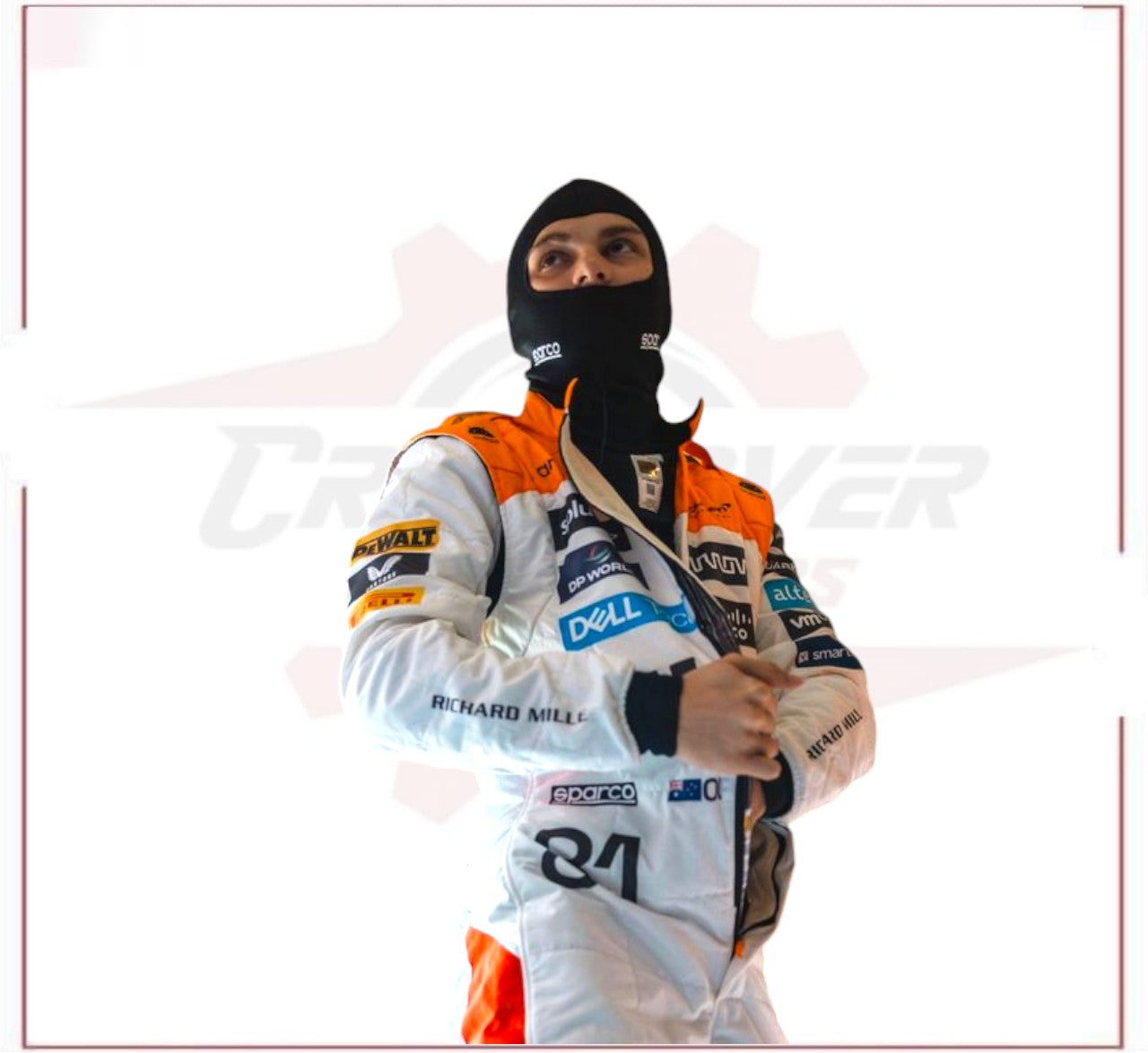NEW MCLAREN SILVERSTONE OSCAR PIASTRI 2023 F1 TEAM RACE SUIT CROSSOVER RACEWEARS