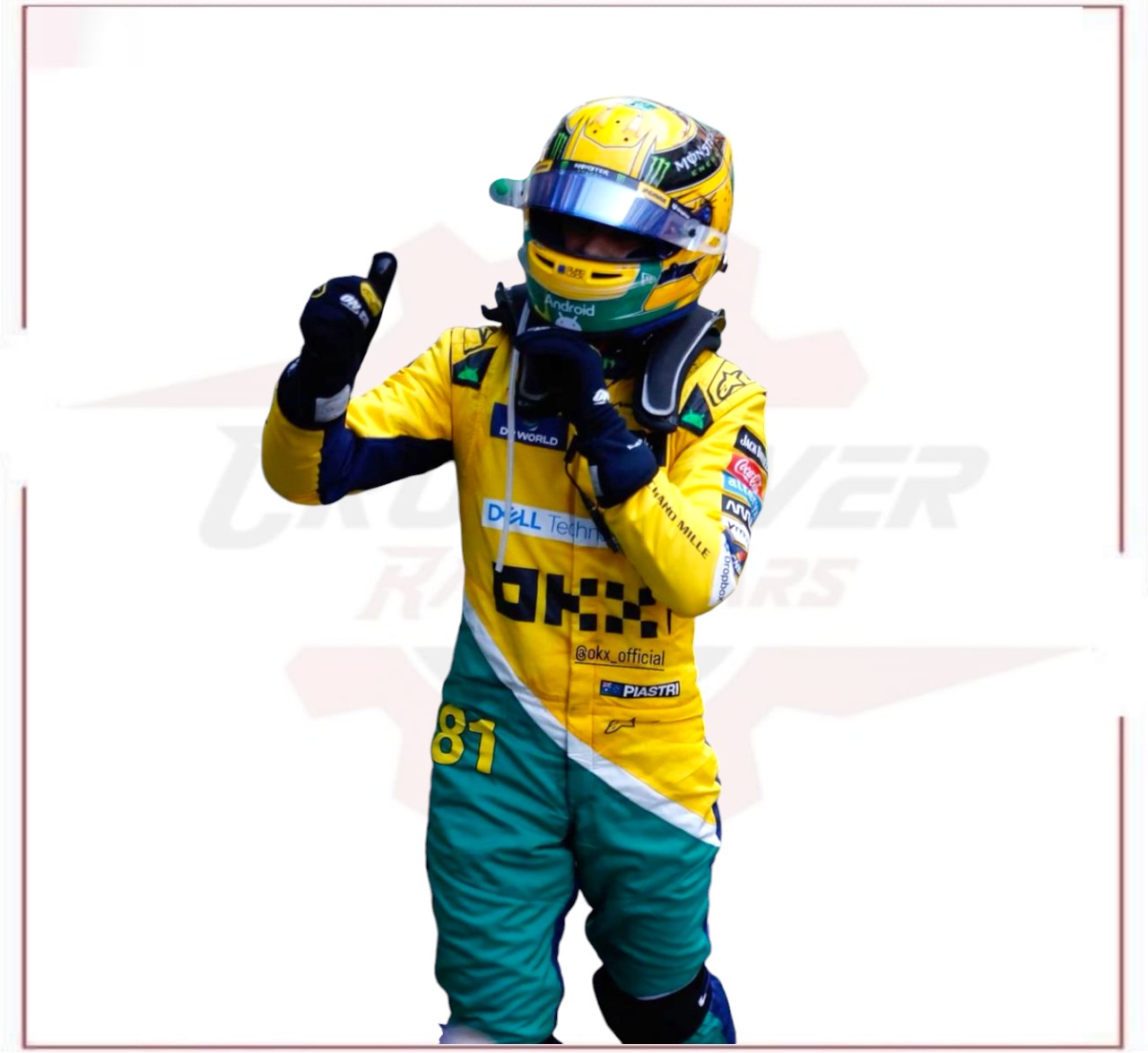 2024 New McLaren Oscar Piastri F1 Team Race Suit CROSSOVER RACEWEARS