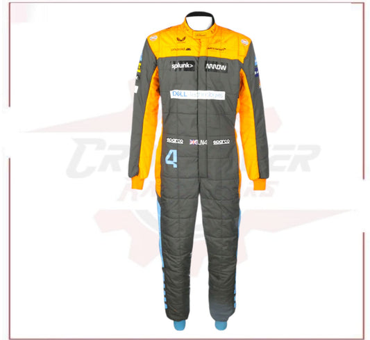 2022 Lando Norris Signed Used McLaren F1 Suit CROSSOVER RACEWEARS