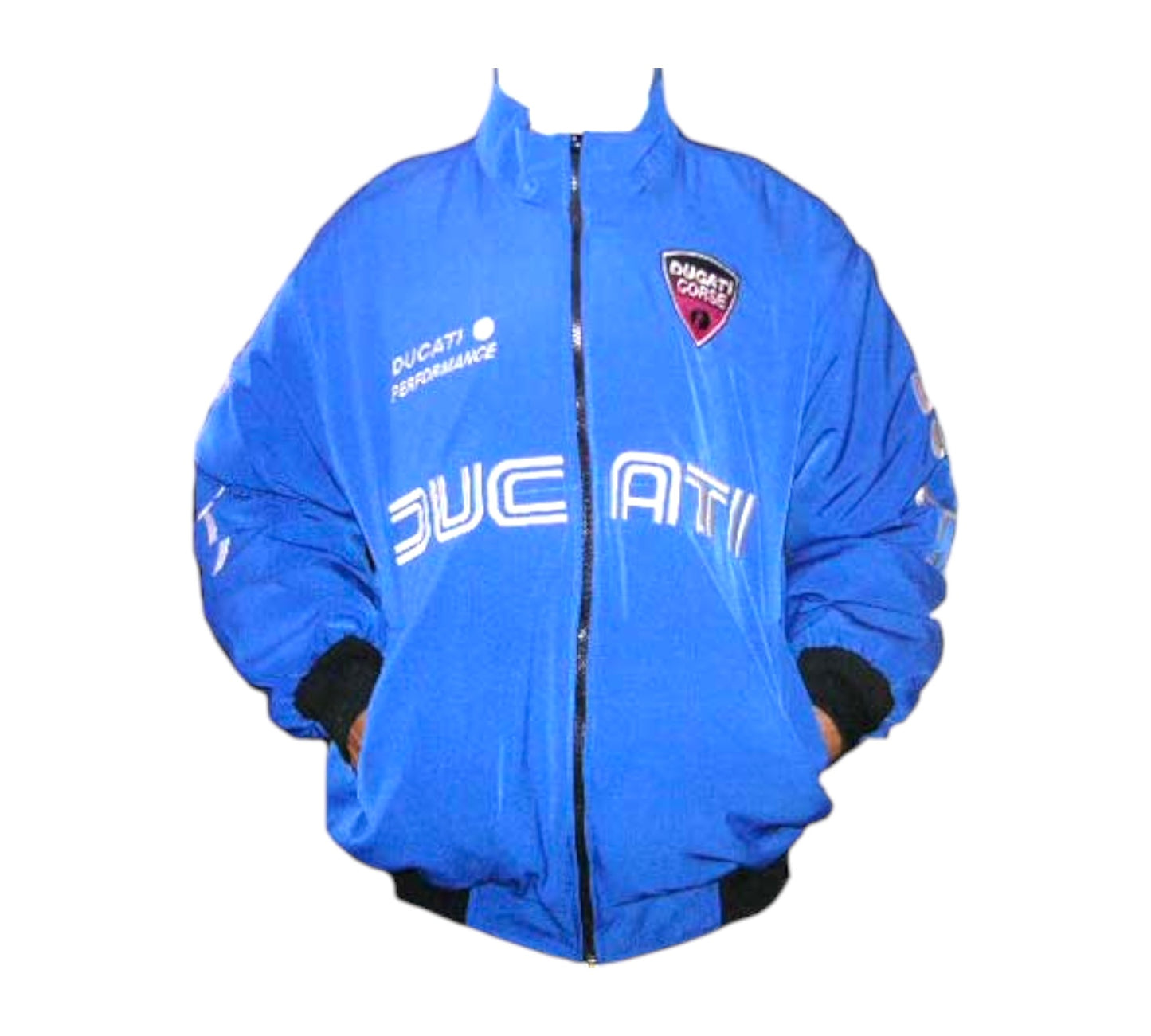Ducati Corse Motor Cycle Jacket Royal Blue