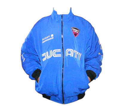 Ducati Corse Motor Cycle Jacket Royal Blue