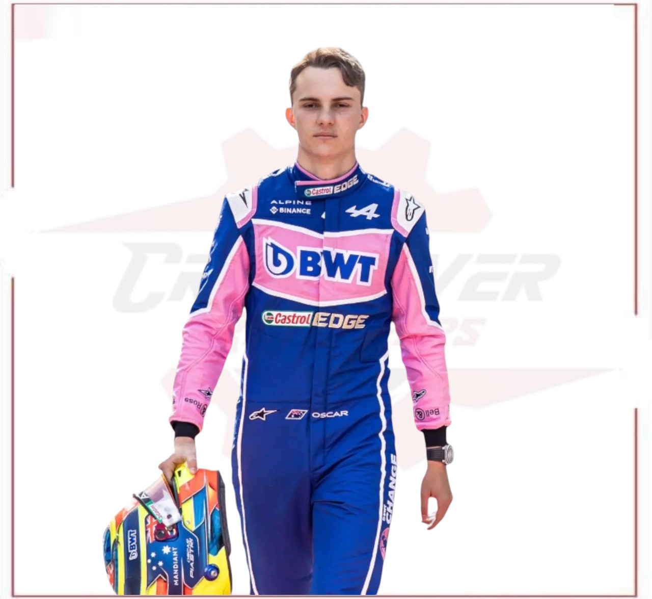 2022 Oscar Piastri BWT Alpine F1 Race suit CROSSOVER RACEWEARS